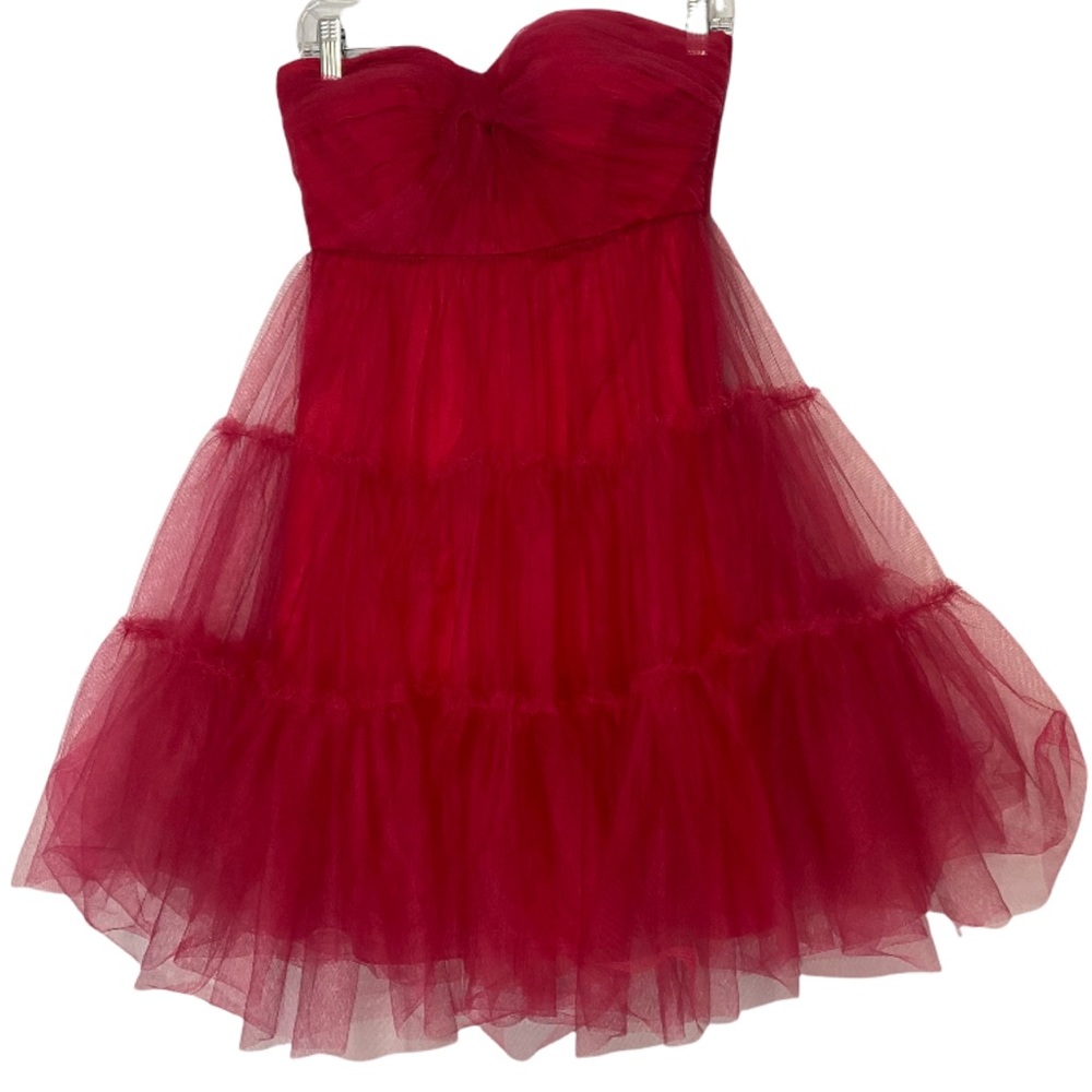 BHLDN Va Et Vien Allegro Dress, Red - Size 2
